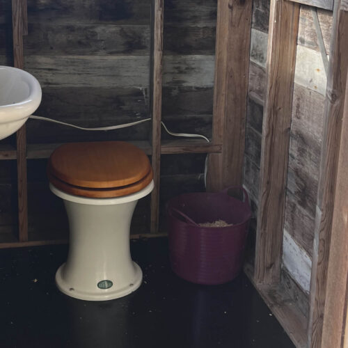 Compost loos are very basic but easy to maintain.